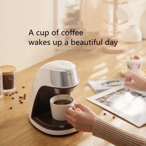 American Coffee Machine Household Small Portable Multi-Function Tea Brewing Machine Household Drip Anti-Dry Burn Coffee Pot 450W