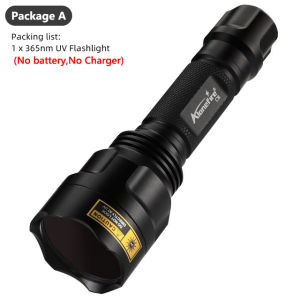 Alonefire C8 LGUV UV Flashlight Black Light 365nm/395nm Ultraviolet Blacklight Detector for Dog Urine pet Stains and Bed Bug Detect torch
