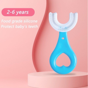 U-Shape Toothbrush Kids Toothbrush Teeth Cleaning Tool Silicone Teeth Whitening Cleaning Tool Brush