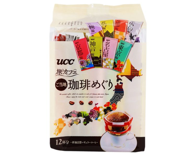 UCC Travel Café Tour Ground Coffee 12 sachets Organic Coffee