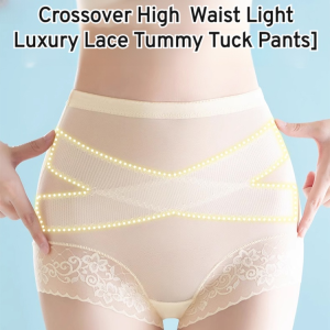 Women High Waist Shaping Panties Tummy Tuck Antibacterial Silk Cicada Pants Seamless Underwear Slimming Tummy Control Shapewear Corset Breathable Comfort Stretch Plus size