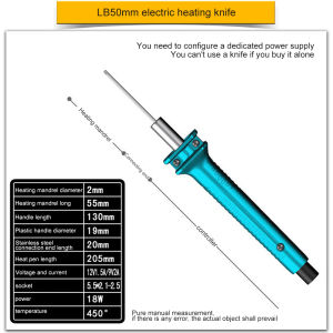 Shockley Foam Cutter Hot Wire Knife Foam Cutter Electric Styrofoam Cutting Tool 15W Foam Board Cutter for Foam Cutting Arts Crafts DIY (charger sold separately)