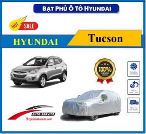 Bạt Phủ Xe HYUNDAI Tucson đời cũ tráng nhôm cao cấp-Chống nắng chống nóng 3 lớp
