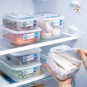 DXL Made in Japan Silver Ion Antibacterial Refrigerator Preservation Box Freezer Meat Seafood Fruit Vegetable Plastic Sealed Box Food Storage Box