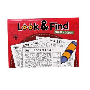 NEXTYOO Look and Find Childrens Search for Items Game Visual Perception 32 Pages Handwriting Exercise Book Creative Focus and Attention Fun Coloring Book