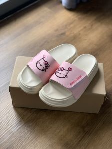 Dép Barbie chữ thêu quai ngang nam nữ quai xé dán nhiều màu sắc_ hỗ trợ đổi size _ kimngansg