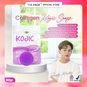 Facial Wash Collagen The Face Kojic Collagen Soap 40gr - Sabun Wajah Anti Aging & Whitening Sabun Colagen Original BPOM Sabun Pencuci Muka Tidak Bikin Kering Melembapkan Wajah Lebih Kenyal Smoothing Facial Wash Gluta White