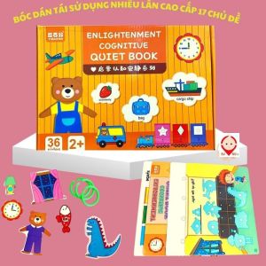 [Kèm Video] Học Liệu Bóc Dán Montessori 17 Chủ Đề Cho BéĐồ Chơi Giáo Dục Phát Triển Trí Tuệ Cho Trẻ