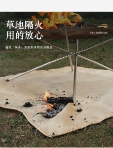 Caring castle camping fireproof cloth glass fiber flame retardant blanket Insulation mat  防火垫 selimut kalis api