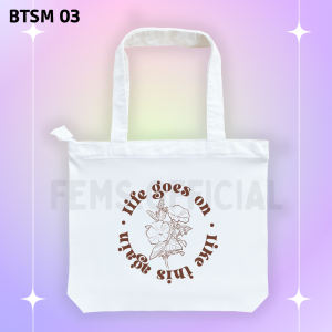 Totebag Kanvas Resleting Aesthetic Tas Laptop Landscape Kuliah Fashion Tote bag BTS