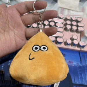 CRNGW Kawaii My Pet Alien Pou Plush Keychain Interesting Cartoon Alien Pou Plush Toy Children Toy Anime Game Animal Pou Doll Pendant Childrens Gifts