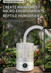 Reptile Humidifier Fogger 4L Top-Fill Smart Mist Generator Terrarium Fogger Machine