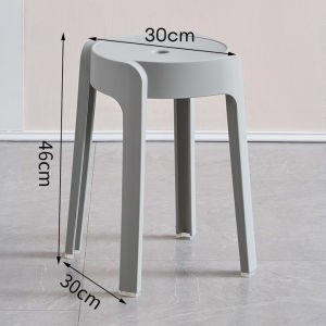 OTA- Stool Chair Plastic Stool Stack Dining Chair Kerusi Makan Plastic Chair Stool Portable Chair Cafe PP Stool Living Room Storage Chair 塑料凳子