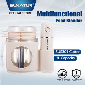 SUNATUR Hand Blender Wireless Multifunctional Electric Food Chopper Processor Set Vegetables Stuffing Spices Grinder
