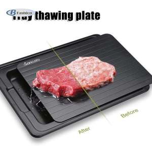 Fast Defrosting Tray with Cleaner Meat Defrost Food Thawing Plate Board Kitchen To