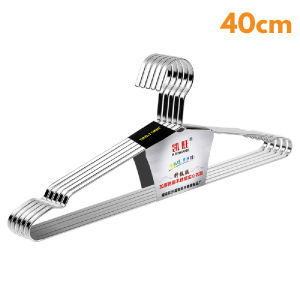 [5PCS] Encora Clothes Hanger Penyangkut Baju Extra Thick Heavy Duty Hanger Stainless Steel Bold Flat Strip Hanger