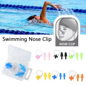 GONGL Silicone Swimming Earplug Nose Clip Soft Anti-water Silicone Noise Earplug Pool Accessories Waterproof Nose Protector Clip Bathing