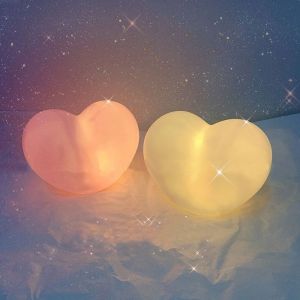 Creative Love Heart Night Light Set Desk Lamp Cute Romantic Birthday Gift Bedroom Decor