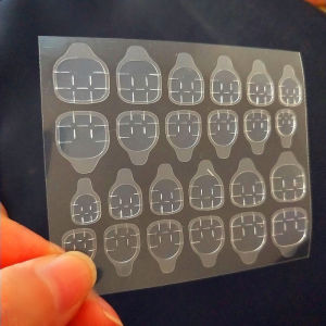 【5in1 Toolkit+HANDMADE】Artificial Nail Pearl Mermaid Tail Blue Ocean Cats Eye Almond Shape Phototpy Fake Nail Patch Press on Nails Reusable