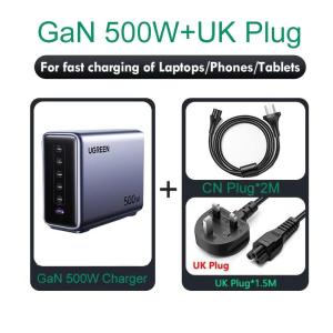 UGREEN 300W USB C Charger GaN 5 Ports Desktop Charging Station 4Type-C 1USB-A PD3.1 Fast Charger