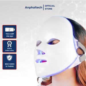 Mặt Nạ Ánh Sáng Sinh Học 7 Màu Light Photon Mặt Nạ Đèn Led Có Pin Sạc Dưỡng Ẩm Trẻ Hóa Da Giảm Mụn Xóa Mờ Nếp Nhăn