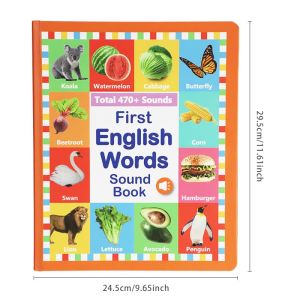 Interactive Early Childhood Learning Sound Book with 470+ Sounds - Educational Audiobook for English Vocabulary Development点读书