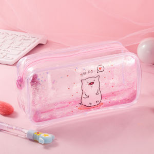 Kotak Pensil PVC Pasir Kartun Tempat Pensil Lucu Anak Sekolah
