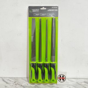 Tekiro kikir Files set 8" 4pcs Kikir set 8" 4pcs Kikir tekiro Kikir gagang fiber set 8" GT-FS1845