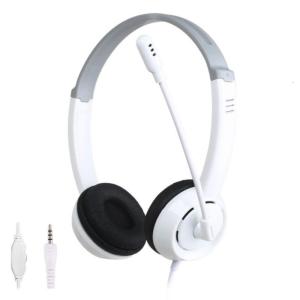 Quality Sound Over Ear Headphone Wire Headsets with Noise Reductions and Inlines Volumes Control Earphone for Home