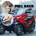 1:12 Pull Back Motorcycle Vehicle Toy With Light And Sound For Kids (1 Piece Assorted Color). 