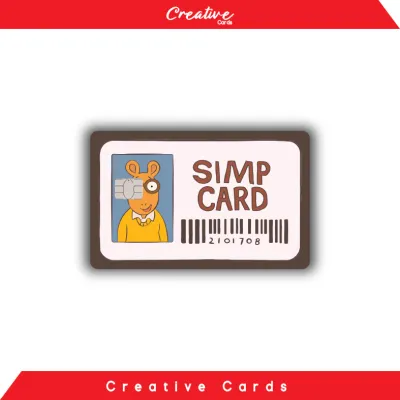 Sticker Sticker Kartu Atm Skin Card - SIMP CARD Edition Vinyl + Laminating Glossy Debit Credit Emoney Flazz Etoll dll