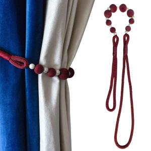 Napearl 1 PC Plush Hanging Belts Ropes Curtain Holdback Buckles Clasp Clips Curtain Accessories CurtainTieback