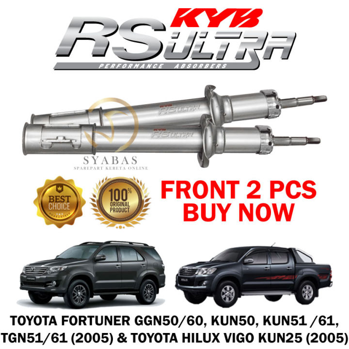 Toyota Hilux Vigo Kun25 Kun26 And Toyota Fortuner Front Rear Or Set Original Absorber Kyb Rs 6657