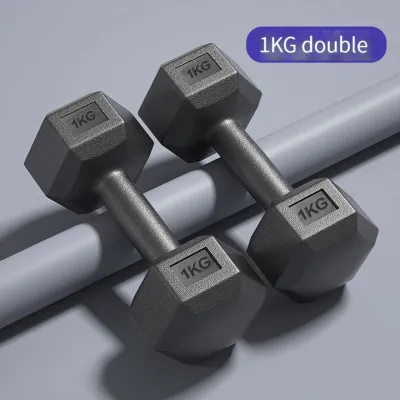 【COD&STOCK】 Dumbbell Set 2PCS Dumbbell Set 1KG/2KG/2.5KG/3KG/4KG/5KG/6KG/7.5KG/10KG Hex Dumbell Rubberized Hexagon Push-Up Gym Exercise Gym Fitness Equipment Weightlifting Rubber Hex Dumbbell Exercise Gym Fitness Equipment