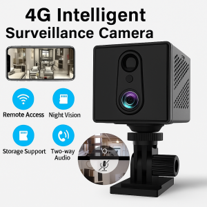 🔥Remote Tracking🔥 4G Intelligent Surveillance Camera  1080P HD Wide Angle Night Vision Two-Way Audio Home Security Camera Wireless Remote Monitoring Camera Home And Office Security
