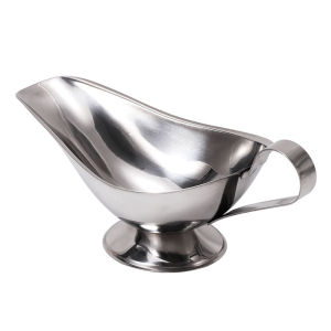 HJKL Stainless Steel Salt Gravy Spice Sauce Boat Sauce Plate Seasoning Cup Ketchup Container