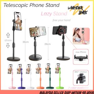 Multifunction Universal Cell Phone Support Lazy Desk Holder Bracket Adjustable Height Telescopic Phone Stand Live Broadcast Holder