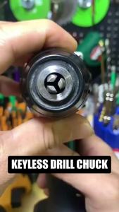 Keyless Drill Chuck for 1/2-20UNF Mount 2-13mm Self-tighten Drill Chuck for Multiple PurposesIncluding 3/8" SDS-Plus Shank1/4" Hex Shank1/2" Impact Wrench Adapter 2-13mm(1/2-20UNF) or 0.8-10mm(3/8-24UNF)