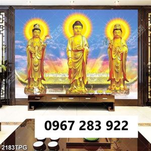 Tranh gạch 3d trang trí Phật giáo