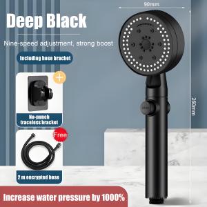 9 working modes High Pressure Shower Head With Filter Saving shower head high pressure Pressurized Hand Shower Head does not irritate the skin shower set Enjoy a hotel-grade bathroom shower rain set 花洒喷头