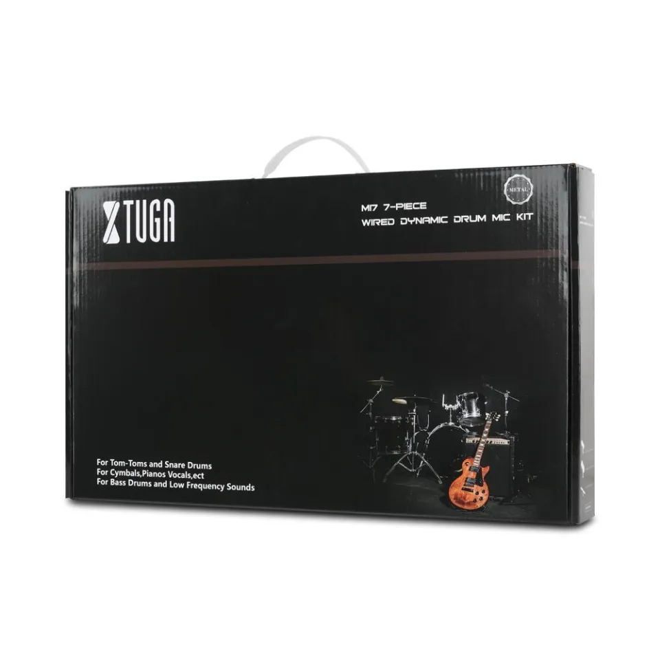XTUGA MI7 7-Piece Wired Dynamic Drum Mic Kit (Whole Metal) - Kick