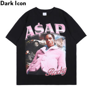 Streetwear T-shirt Men Printed 2024 Summer Short Sleeve Hip Hop Tshirts