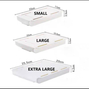 ALLSHOP Drawer Type Office Organizer Pen Storage Self Adhesive School Under Desk Stationery