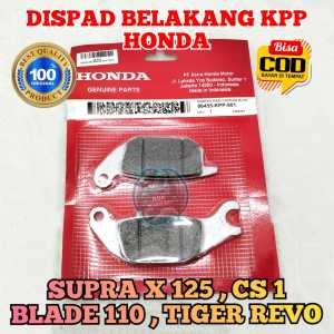 Dispad Cakram Belakang KPP Asli Original Motor Honda Supra X 125 Karbu  Supra X 125 Fi Injeksi  Tiger Revo  Blade 110  CS 1  Supra X 125 Fi NEW Dispat dispet kanvas Kampas rem Ori AHm