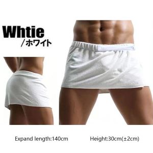 Mens Shorts Bathrobe Bath Towel Soft Side Open Pajamas Towel Thick Shower Sleep Bottoms Spa Towels