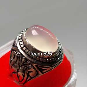 Cincin anggur kristal giwang / batu white chalcedony / batu siwalan / kolang kaling / cincin asli pria wanita