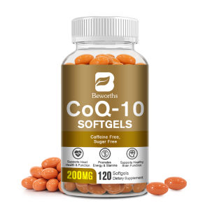 BEWORTHS CoQ10 Capsules 200 Mg Coenzyme Q10 Vegetarian for Energy Support Heart Healthy Protective Antioxidant