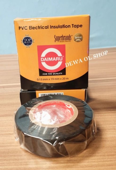 Lakban Hitam Isolasi Listrik Daimaru Pvc Electrical Hitam Lazada Indonesia