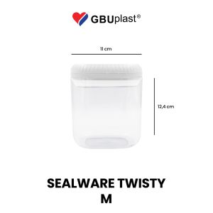GBUplast Sealware Twisty Toples Makanan Plastik BPA Free 500-1300ml Plastic Jar Kedap Udara SW-004