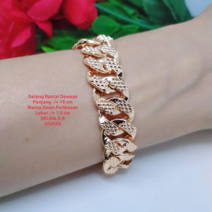 cod bayar di tempat gelang jumbo mewah sisik naga lapis emas 18k